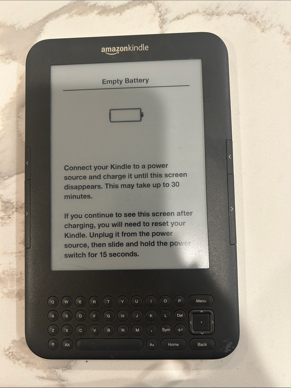 Amazon Kindle E-Reader with Physical Keyboard — Black